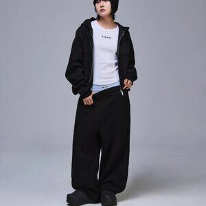 Boxer layered sagging sweatpants